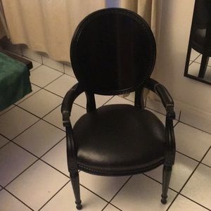 Ralph Lauren home chair wood and leather